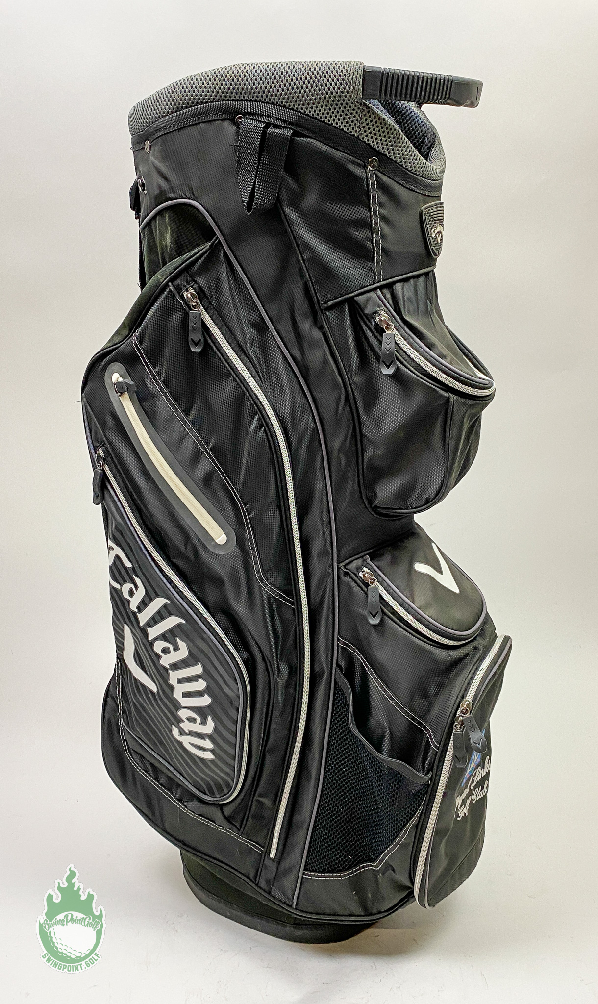 Used Callaway Chev Org Golf Cart Carry Bag Black With Royal Links