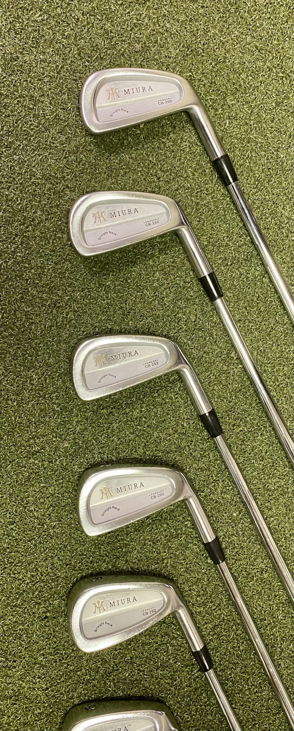 Miura CB-202 Straight Neck Forged Irons 4-PW Project X 6.5 X-Stiff Flex ...