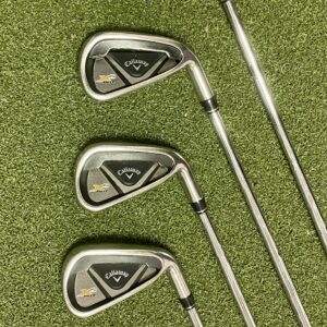 RH Callaway X2 Hot Irons 4-PW SpeedStep 85g Stiff Flex Steel Golf Club Set