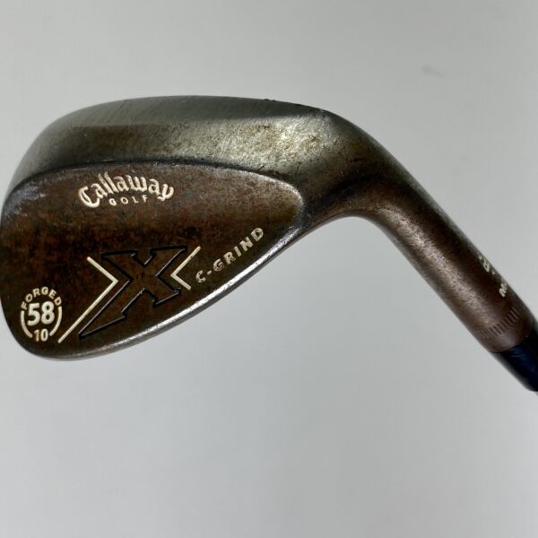 Used RH Callaway Golf X-Forged C-Grind 58*-10 Wedge Stiff Flex Steel