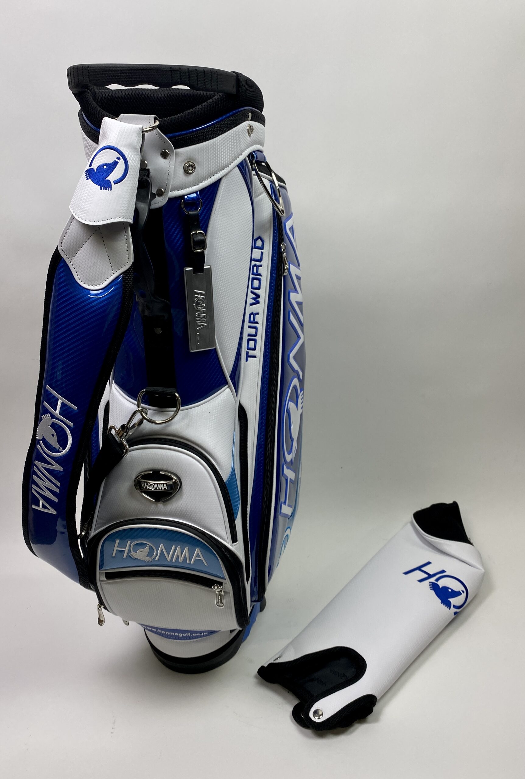 Sporty Cart Bag, White & Light Blue, White & Red or Navy 9 – Honma Golf