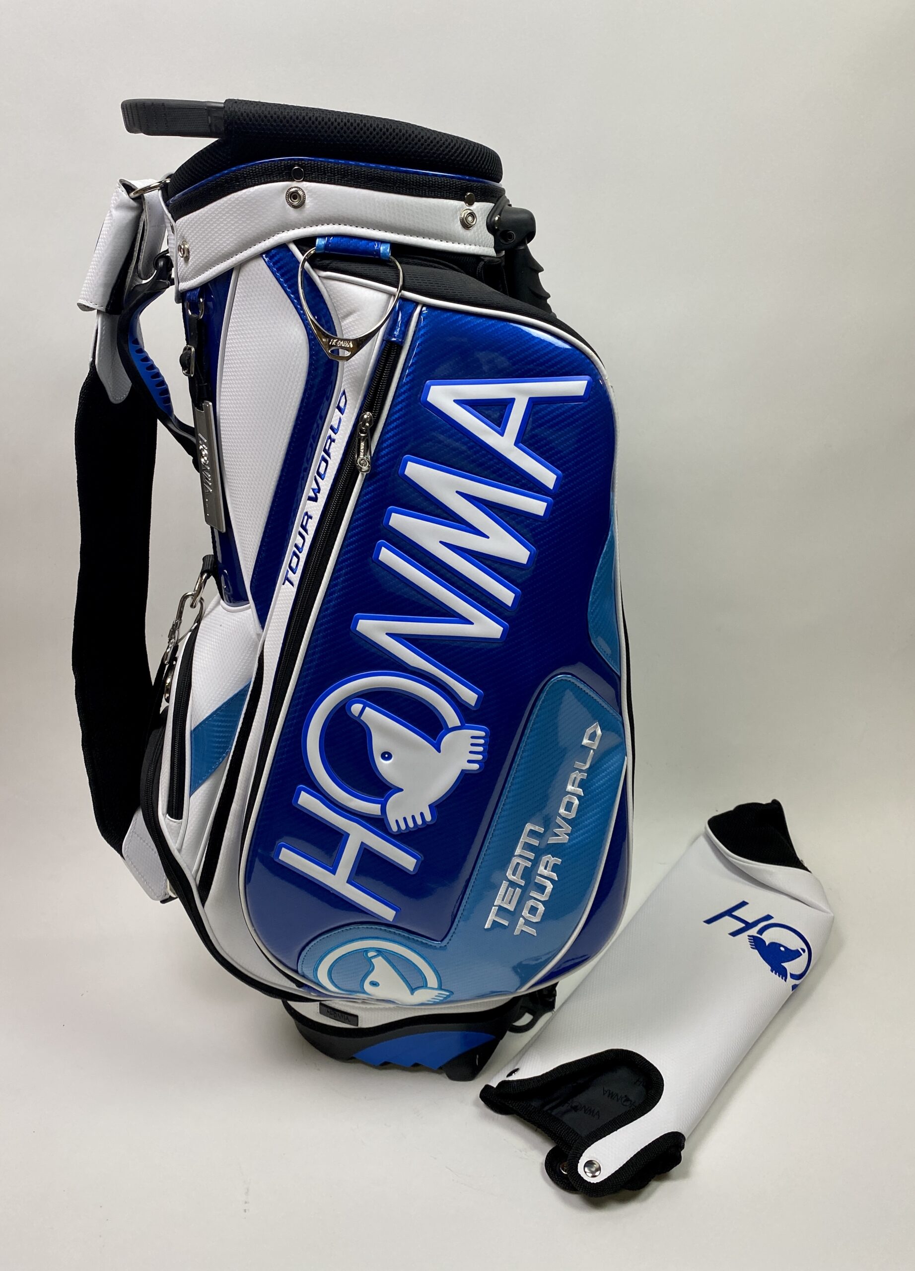 Sporty Cart Bag, White & Light Blue, White & Red or Navy 9 – Honma Golf