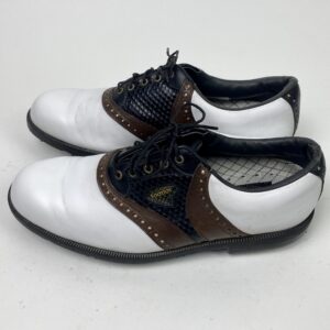 Used FootJoy Dry I.C.E. White and Brown Mens 9 M Ships Free 59905P