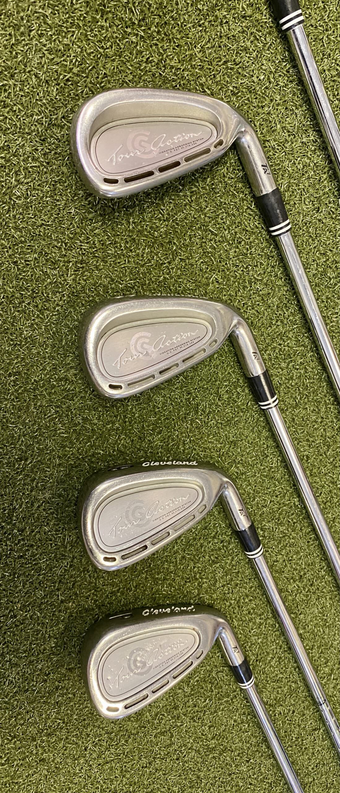 Used RH Cleveland Tour Action TA7 Irons 3-PW Regular Flex Steel Golf ...