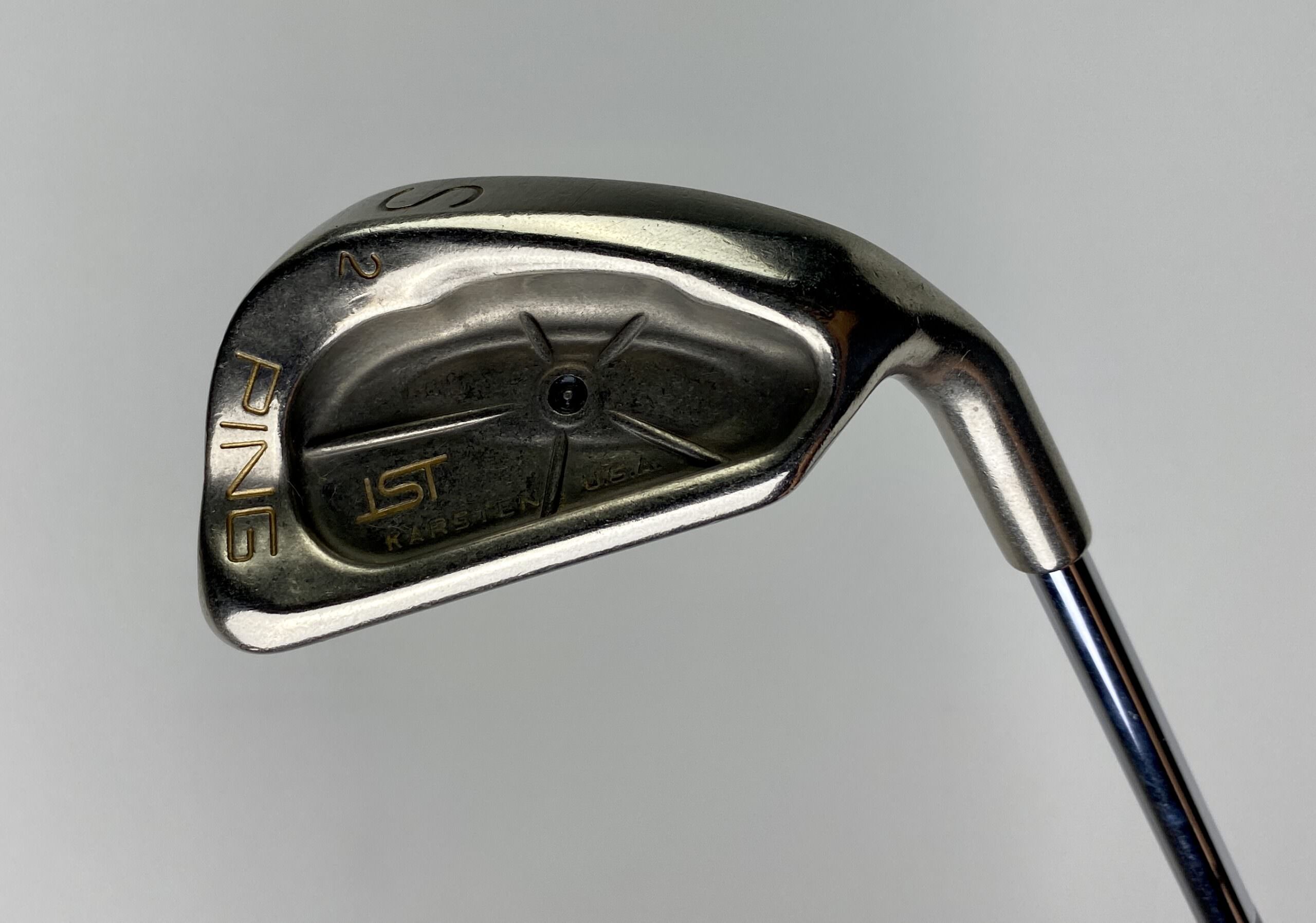 Used RH Ping Karsten Black Dot Ping ISI Sand Wedge S2 Steel Golf Club ...