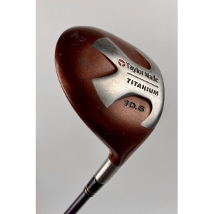 Used Right Handed Taylormade Titanium Driver 10.5* 90g Stiff-Flex Bubble Shaft