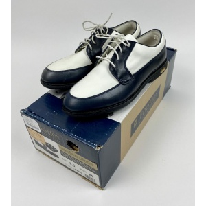New in Box FootJoy Europa Women's Golf Shoe Size 6.5M White/Black Style # 99307