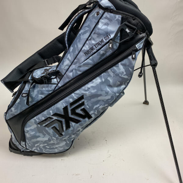 New PXG 2020 Carry Stand Bag Blue Camo w/ BackPack Straps And Rainhood ...