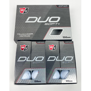 12 NEW 2020 Wilson Staff DUO Soft+ White Golf Balls