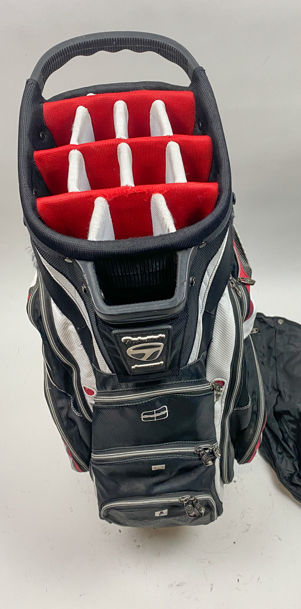 TaylorMade Juggernaut Cart Carry Golf Bag 14-way Black/Red/White Ships ...