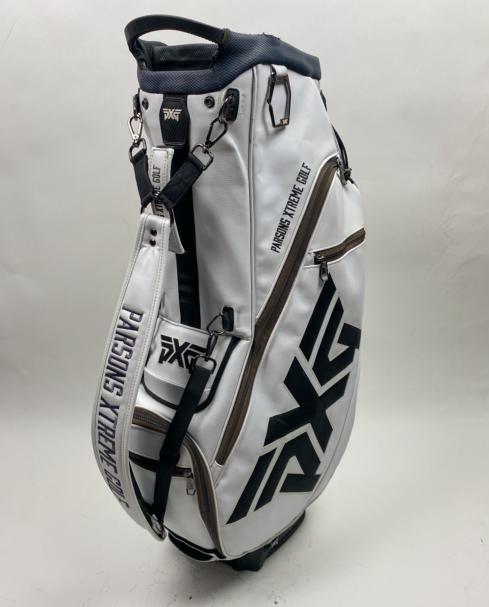 Used PXG Golf Stand Bag White 6-Way Parsons Extreme Golf Ships Free ...