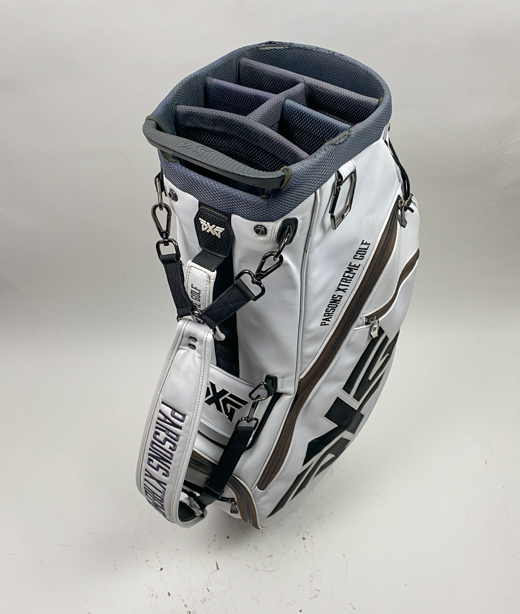 Used PXG Golf Stand Bag White 6-Way Parsons Extreme Golf Ships Free ...