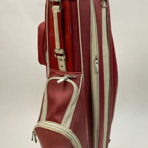 Used Nike Golf "Apparel" 4-Way Cart/Carry Golf Bag Red with Accessory Bag