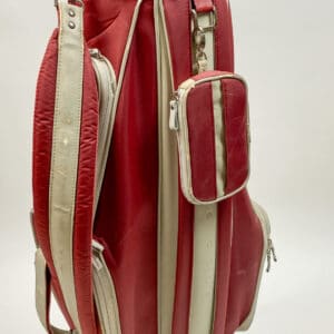 Used Nike Golf "Apparel" 4-Way Cart/Carry Golf Bag Red with Accessory Bag