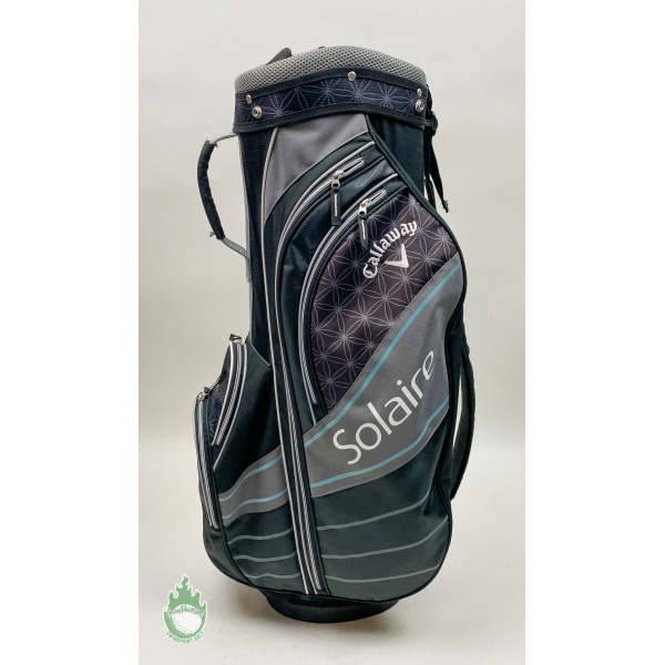 Callaway Solaire Carry Golf Bag 6 Dividers Black/Gray/Green
