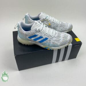 Brand New Adidas Codechaos Primeblue Sport Men's Golf Shoe Size 9.5 White/Blue