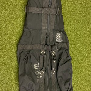 Used The Club Glove Black Golf Bag Travel Case w/ Wheels 2 Pockets