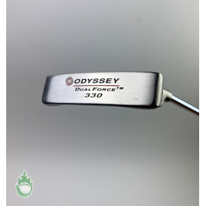 Used RH Odyssey Dual Force 330 Putter 35" Steel Golf Club Super Stroke Grip