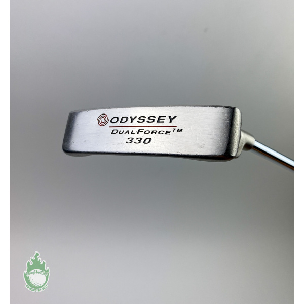 Used RH Odyssey Dual Force 330 Putter 35" Steel Golf Club Super Stroke Grip