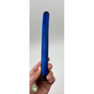Used Rare SWAG Gripmaster Genuine Leather Stitchback Blue Golf Putter Grip