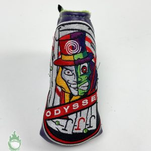Used Odyssey Purple Joker Blade Putter Head Cover Headcover- Magnetic Closure