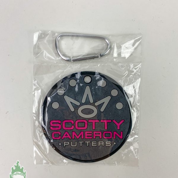New Rare Scotty Cameron YING YANG Pink Black Putting Disc Gallery Only Bag Tag
