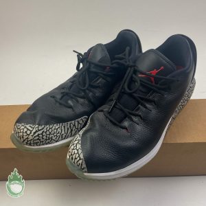 Nike Air Jordan ADG Golf Shoes Black Cement Grey Red AR7995-001