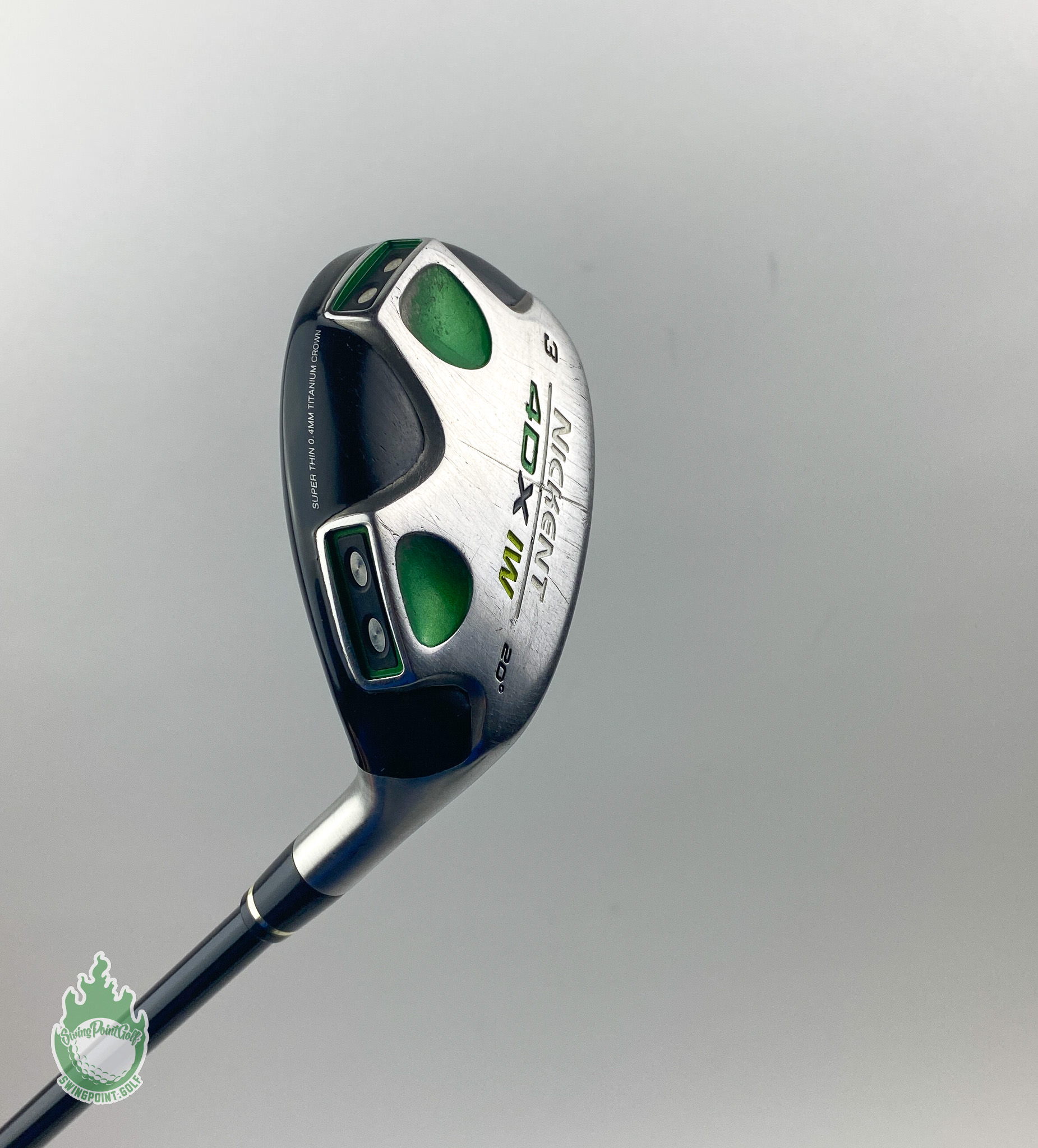 Used Right Handed Nickent 4DX Ironwood 3 Hybrid 20* Stiff Graphite Golf ...