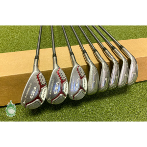Used Adams IDEA a7OS Combo Irons 4H 5H 6H 7-PW/SW 50g Ladies Graphite Golf Set