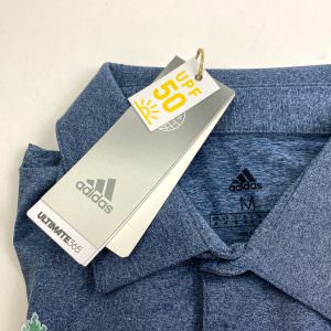 New with Tags Adidas Men's Ultimate 365 Golf Blue Heather Polo Size: Medium