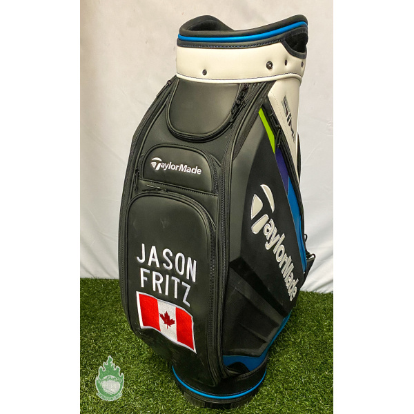 Very Nice TaylorMade Sim 2 Staff Golf Bag w/ Canadian Flag & Name Embroidered