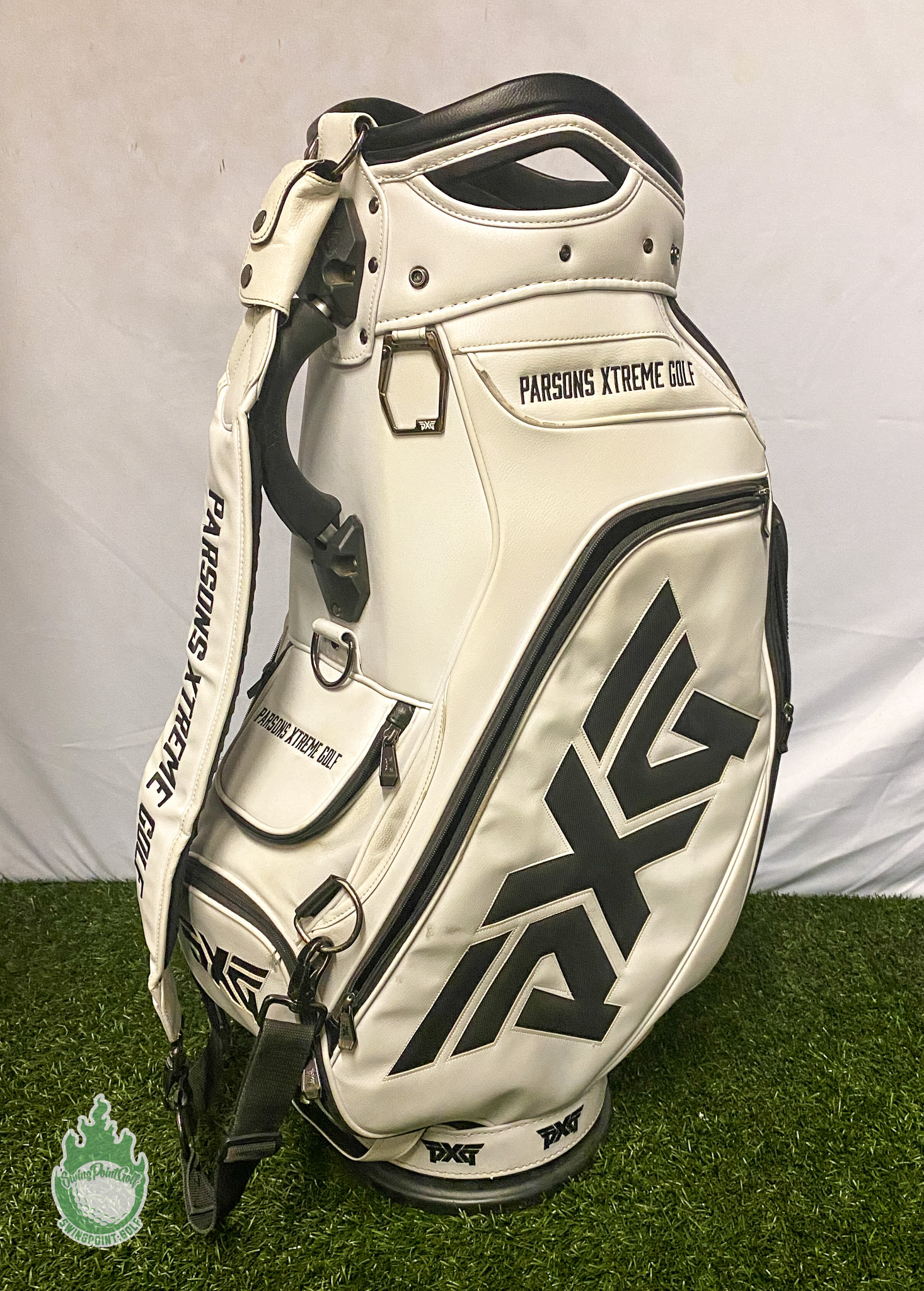 PXG Staff Bag White Owned by PGA Pro Ryan Moore TRUE Linkswear 6-Way ...