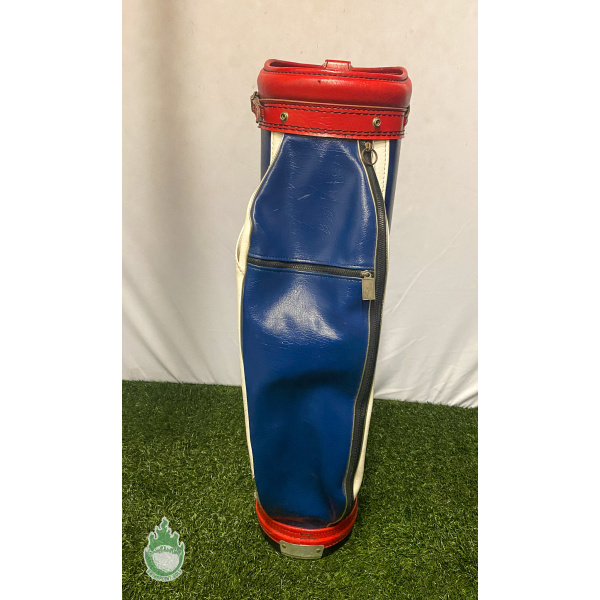 Vintage Ben Hogan 3-way Cart Carry Golf Staff Bag - Red, White
