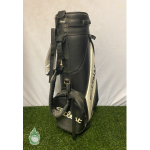 Vintage Titleist Mini Staff Golf Bag Black/White 3-Way - Dual Izzo Straps HMB