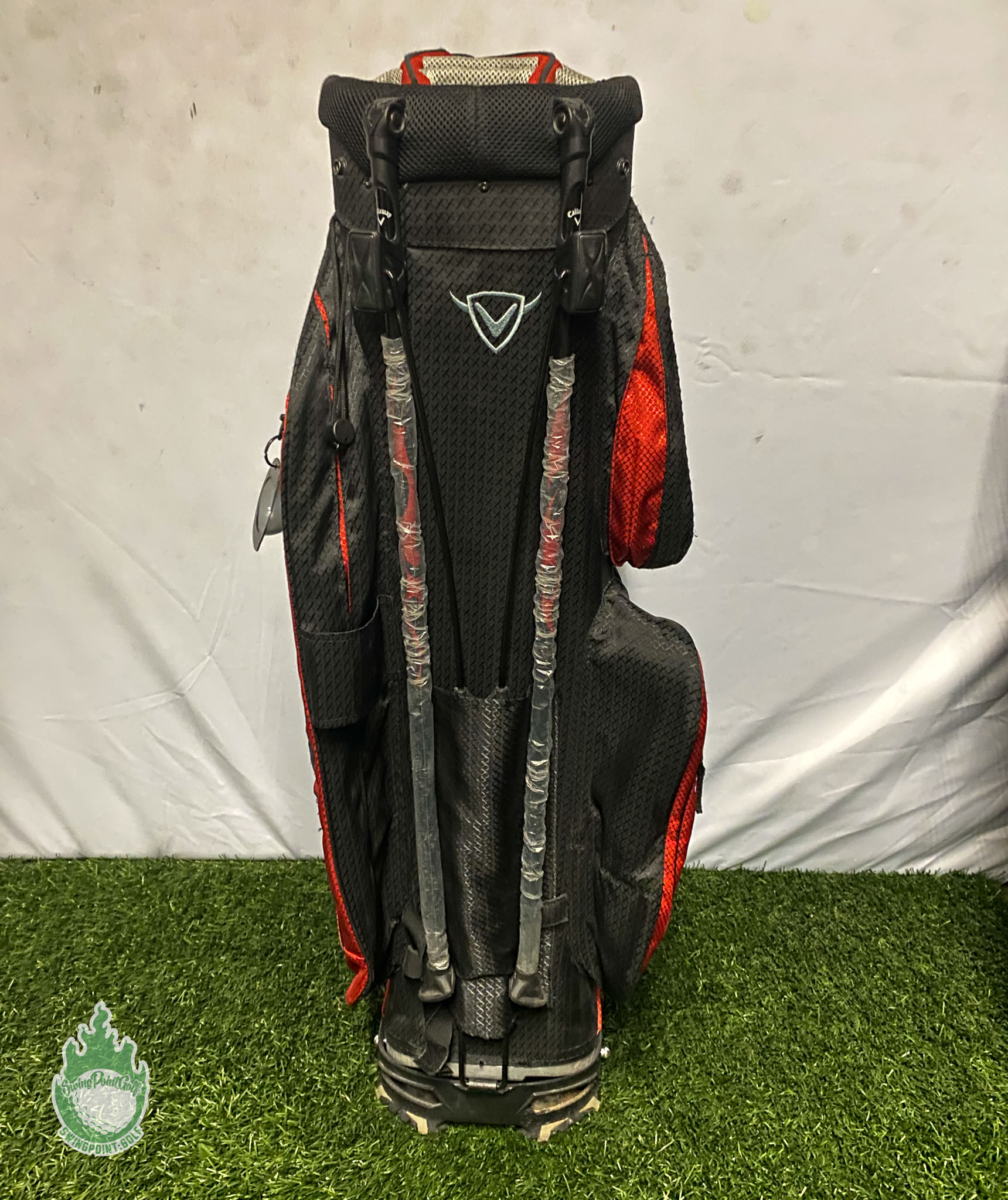 Used Callaway Golf Stand Bag 11 Dividers Black & Red w/ Dual Straps ...