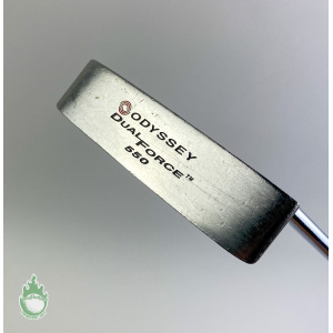 Used RH Steel Odyssey Dual Force 550 35" Putter Steel Golf Club Odyssey Grip