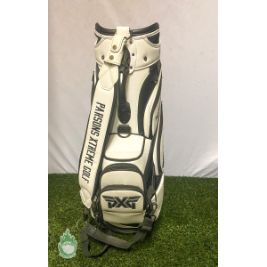 PXG Staff Bag White Owned by PGA Pro Ryan Moore TRUE Linkswear 6-Way