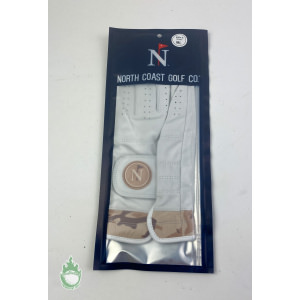 New North Coast Golf Co Men's Right Leather ML White Glove "Legends Never Dye"