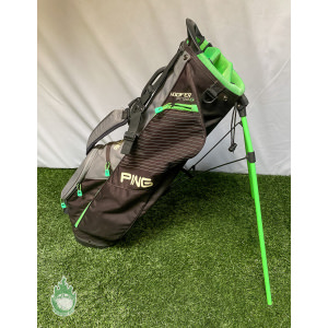 Used Black Ping Prodi G Golf Cart/Carry Stand Bag 4-Way 3 Pockets