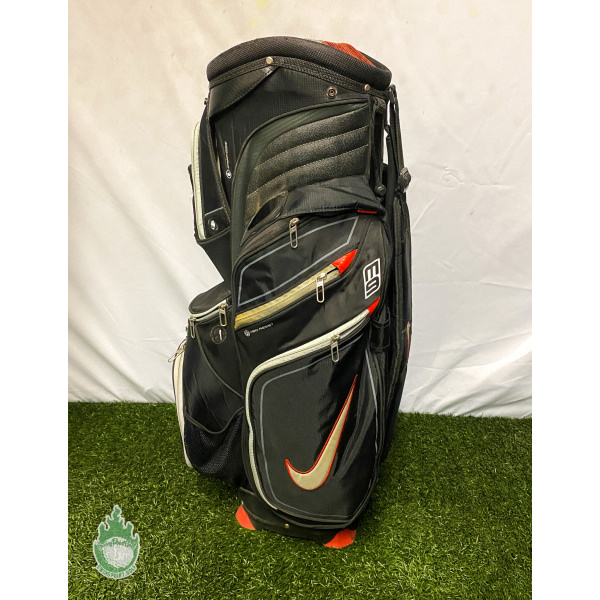 Used Nike M9 Golf Cart/Carry Golf Bag Black/Red With Rainhood · SwingPoint Golf®