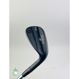 RH Titleist Vokey SM6 F Grind Jet Black Wedge 50*-12 Wedge Flex