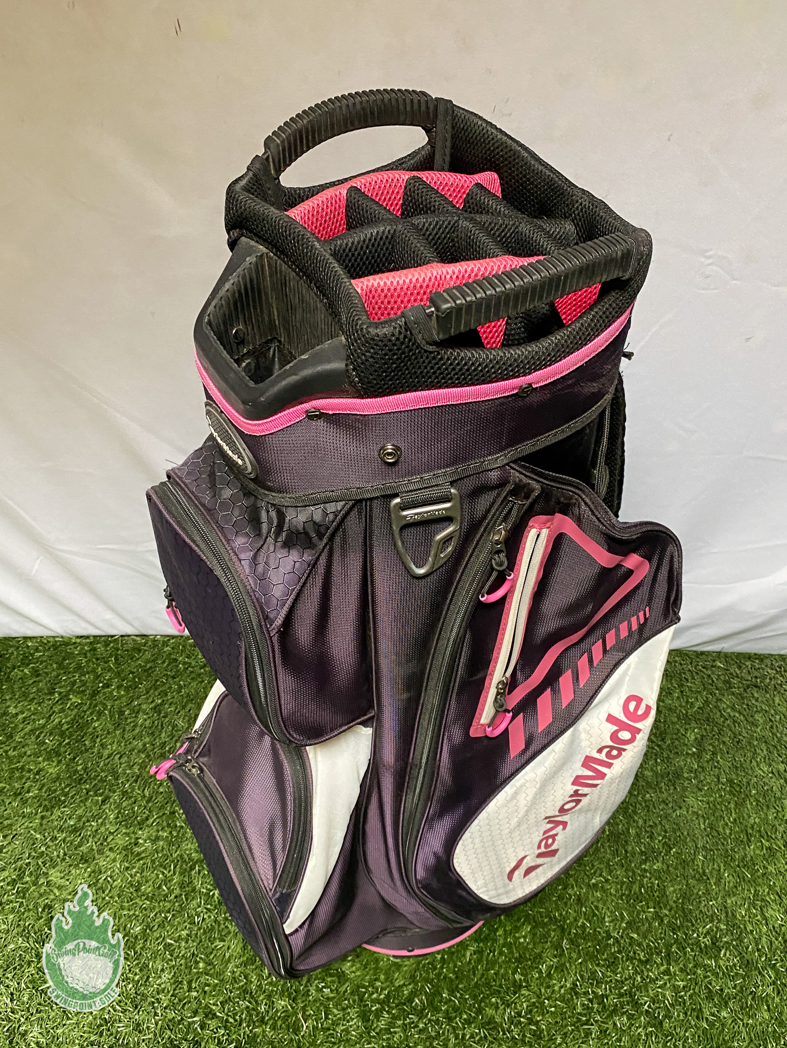 Used TaylorMade Cart Carry Golf Bag 14-way Black/Pink Ships Free ...