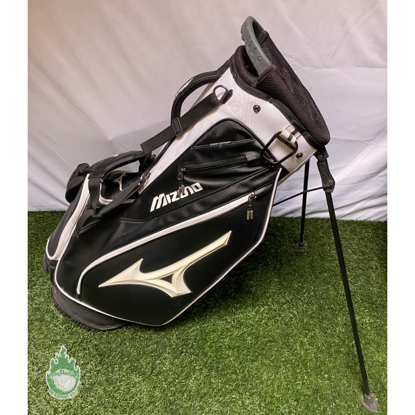 woensdag Conclusie Beurs Mizuno 14-Way Stand Golf Bag Black/White 5 Pockets w/ Rainhood · SwingPoint  Golf®