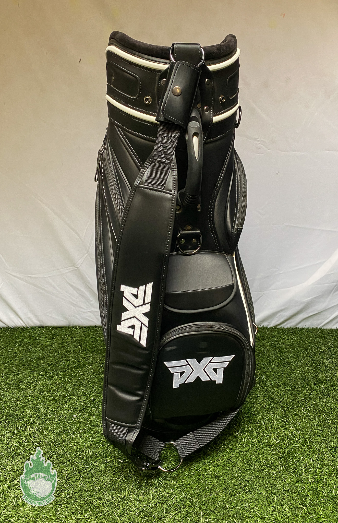 Very Gently Used PXG Golf Staff Bag Black 6-Way With Rainhood Ships ...