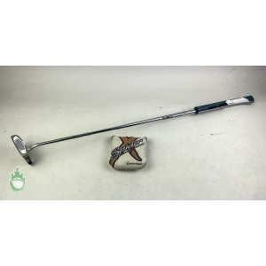 Used TaylorMade Spider X Platinum/White 35" Putter Steel Golf Club w/ Headcover