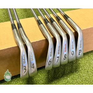 Used RH Wilson Staff Ultra 45 Irons 3,4 6-PW Stiff Flex Steel Golf Club Set