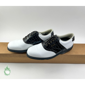 New without Box FootJoy DryJoys White Leather Mens 11 M Golf Shoes 53636