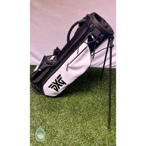 PXG Lightweight Carry Stand Bag in Black & White