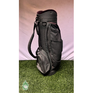 Used Jones Sports Co. Golf Cart/Carry Bag 5-Way Green w/ Rainhood 8 Pockets