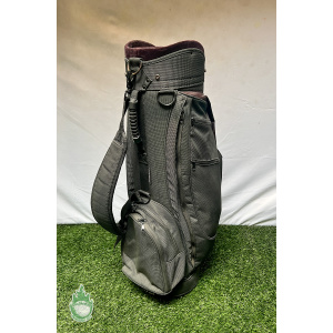 Used Jones Sports Co. Golf Cart/Carry Bag 5-Way Green w/ Rainhood 8 Pockets